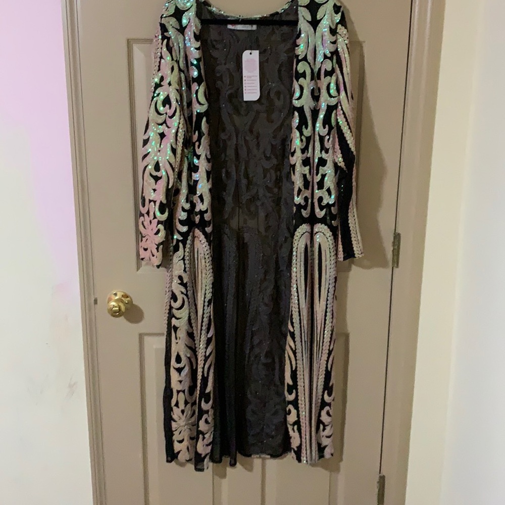 Royal sequin duster